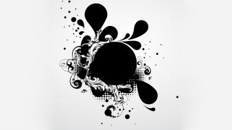 Vector circles shapes ink graphics art wallpaper