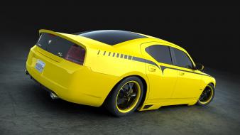 Yellow cars custom dodge tuning charger srt8