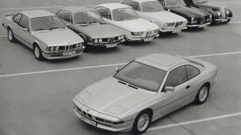 Bmw cars grayscale monochrome vehicles 8 series 1990