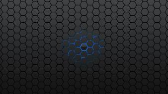 Digital art hexagon wallpaper
