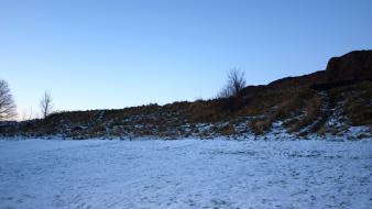 Landscapes nature winter snow fields hills scotland wallpaper