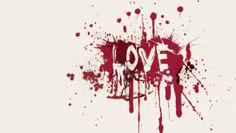 Love text white background paint splatter wallpaper