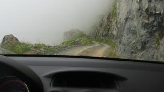 Mountains cars fog peugeot turkey roads .308 hard wallpaper