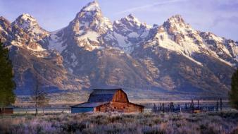 Mountains landscapes grand teton national park