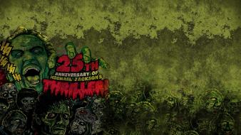 Music text zombies grunge michael jackson thriller wallpaper