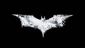 The dark knight rises black background logo wallpaper