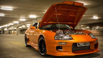 Cars orange gold vehicles toyota supra wallpaper