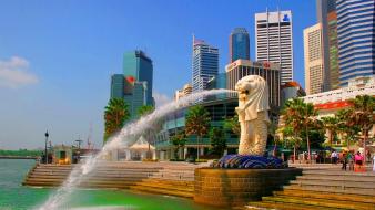 Cityscapes singapore wallpaper