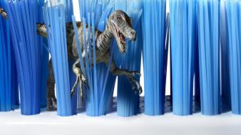 Dinosaurs toothbrush tablet wallpaper