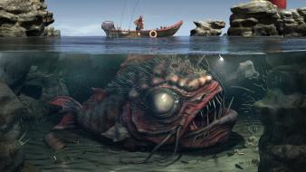 Duke nukem fantasy art artwork fishermen wallpaper