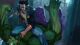 Hulk (comic character) wolverine marvel comics wallpaper