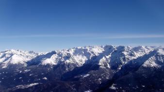 Mountains nature snow