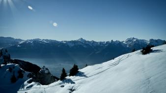 Mountains winter switzerland