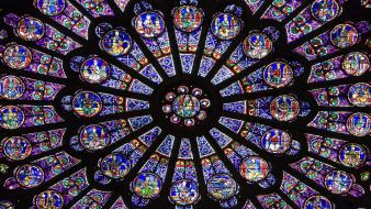 Paris france window cathedral notre dame wallpaper