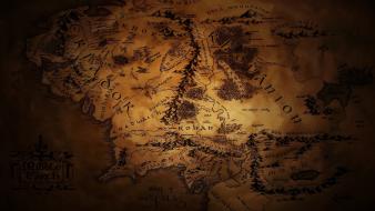 The lord of rings maps middle-earth wallpaper