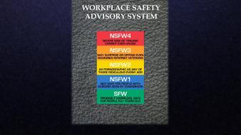 Work warning wallpaper