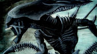 Xenomorph alien queen artwork wallpaper