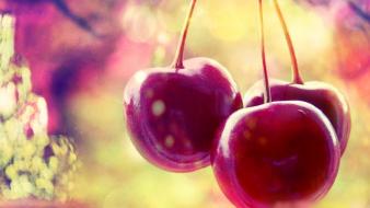 Fruits cherries magic bokeh wallpaper