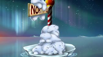 Funny north pole wallpaper