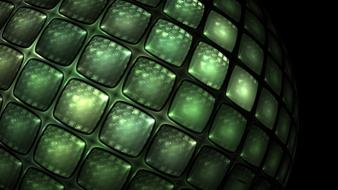 Green abstract balls deviantart digital art television wallpaper