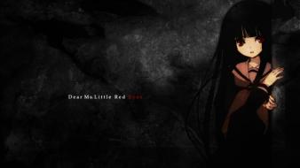 Jigoku shoujo long hair red eyes black