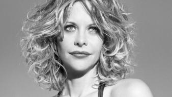 Meg ryan grayscale wallpaper