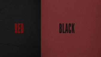 Black red text simplistic noise clean wallpaper
