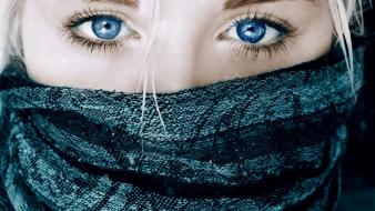 Blue eyes cold wallpaper