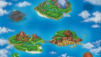 Games clouds landscapes islands maps artwork sea wallpaper