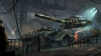 Military tanks artwork