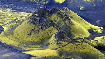 Mountains landscapes volcanoes europe iceland moss wallpaper