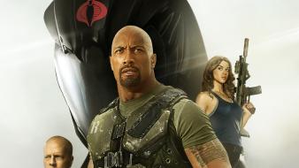 Movie posters dwayne johnson g.i. joe retaliation wallpaper