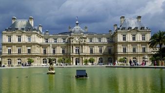 Paris landscapes castles france château du luxembourg wallpaper