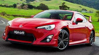 Red cars toyota outdoors vehicles gt86 ft-86 wallpaper