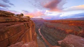 Sunset arizona grand canyon national park overlook wallpaper