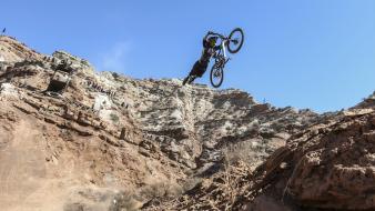 Bicycles sports extreme motorbikes red bull rampage