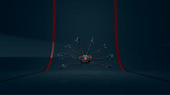 Black dark robots matrix sentinel animation 3d wallpaper