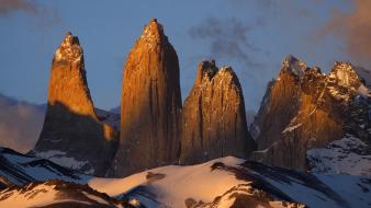 Chile landscapes nature national park paine torres wallpaper