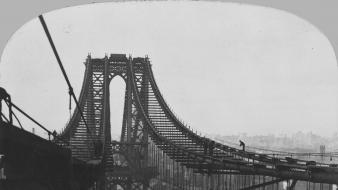 Dock bridges monochrome historic worker unfinished old photography wallpaper