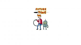 Futurama cartoons adventure time wallpaper