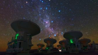 Outer space stars telescope radio wallpaper