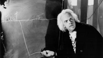 White hair doc brown christopher lloyd blackboard