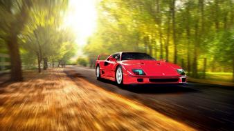 Cars ferrari roads vehicles f40 wallpaper