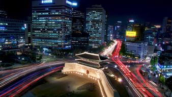 Cityscapes gate korea city lights wallpaper
