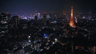 Cityscapes night buildings wallpaper