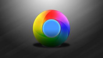 Multicolor circles google chrome wallpaper