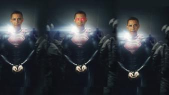 Superman superheroes returns barack obama wallpaper