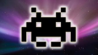 Video games space invaders aurora retro invader wallpaper