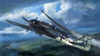 Aircraft luftwaffe focke-wulf 190 wallpaper