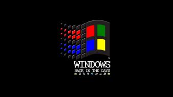 Back operating systems the days microsoft windows logos wallpaper